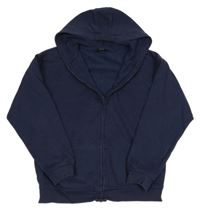 Tmavomodrá prepínaci mikina s kapucňou George