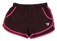 Vínové šušťákové kraťasy TCM