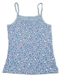 Svetlomodrý vzorovaný top F&F