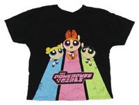 Čierne tričko s Powercuff Girls
