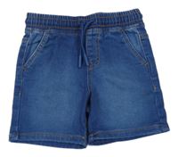 Modré teplákové riflové kraťasy Denim Co.