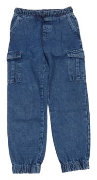 Tmavomodré ľahké cargo cuff jogger rifle Destination