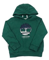Zelená mikina se stromem a kapucí Timberland