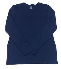 Tmavomodré triko H&M