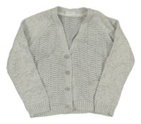 Sivo-biely vzorovaný prepínaci sveter zn. F&F