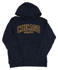 Tmavomodrá mikina s nápisem Kiabi