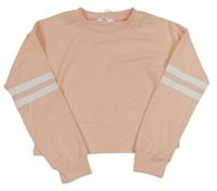 Marhuľová ľahká crop mikina