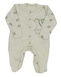 Biely overal s dinem