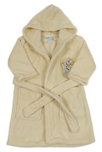 Smotanový plyšový župan s Olafem s kapucňou