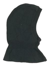 Tmavošedá pletená kukla 