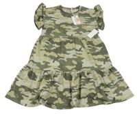 Nové - khaki army šaty 