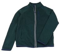 Tmavozelený pletený prepínaci sveter Lily & Dan