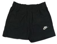 Černé plážové kraťasy s logem Nike
