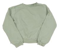 Svetlozelená crop mikina H&M
