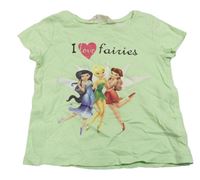 Mintové tričko s vílami H&M