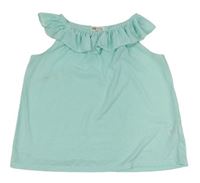 Světlemodrý top s volánkem H&M