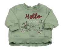 Svetlozelená mikina s Bambi a Thumperem Primark