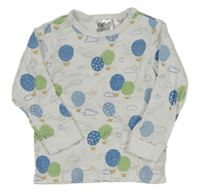 Biele pyžamové tričko s balony H&M