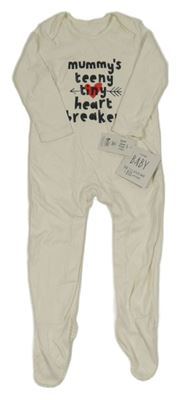 Nové - Smetanový overal s nápisem George