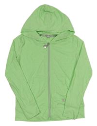 Svetlozelená prepínaci ľahká mikina s kapucňou a Punto