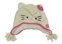 Smetanovo-růžová fleecová čepice - Hello Kitty 