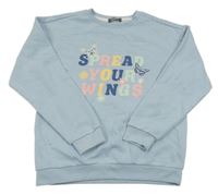 Svetlomodrá mikina s nápisom Primark