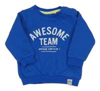 Tmavomodrá mikina s nápisom F&F