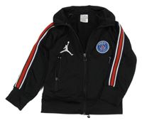Černo-bílo-červená propínací sportovní mikina s výšivkami Air Jordan 