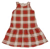 Bielo-červené kockované šaty H&M