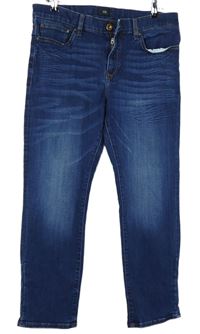 Pánské tmavomodré slim rifle River Island vel. 34S