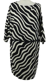 Dámske čierno-biele pruhované šaty zn. Atmosphere