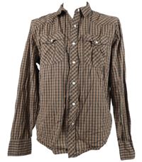 Pánska hnedo-červená kockovaná košeľa Levi´s