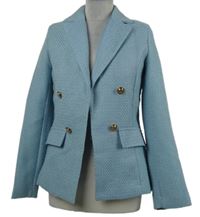 Nové - Dámsky svetlomodrý pletený blejzer New Look