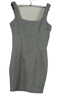 Dámské bílo-černé vzorované minišaty H&M