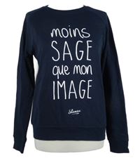 Dámská tmavomodrá mikina s nápisem 