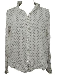 Dámská bílo-červená vzorovaná halenka Esprit 