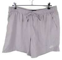 Pánske lila športové funkčné kraťasy s logom Nike