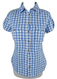 Dámská světlemodro-bílá kostkovaná halenka H&M