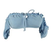 Dámska svetlomodrá žabičková crop blúzka Primark