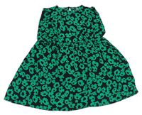Čierno-zelené kvetinové ľahké šaty George