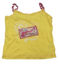 Žltý crop top s nášivkou George