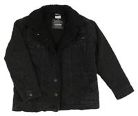 Černá riflová zateplená bunda Zara 