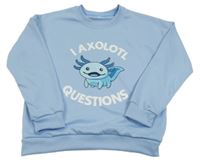 Svetlomodrá mikina s obrázkom