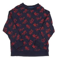 Tmavomodrá mikina s bagrami Mothercare