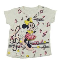 Bílé tričko s Minnie 