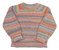 Ružovo-farebný pruhovaný sveter George