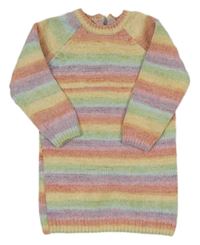 Farebné pruhované žinylkové šaty zn. Next