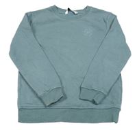 Šedomodrá mikina s výšivkou V by Very