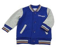 Safírovo-sivá baseballová mikina s Mickeym Disney