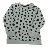 Sivo-čierna bodkovaná á mikina